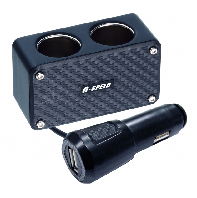 PR-42 / 2way socket with 1USB port 1